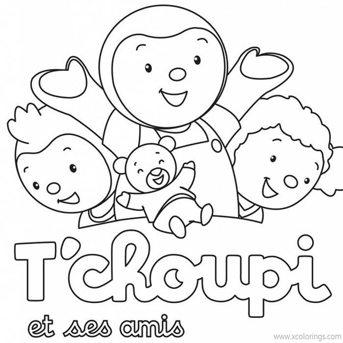 Free Tchoupi Characters Coloring Pages printable