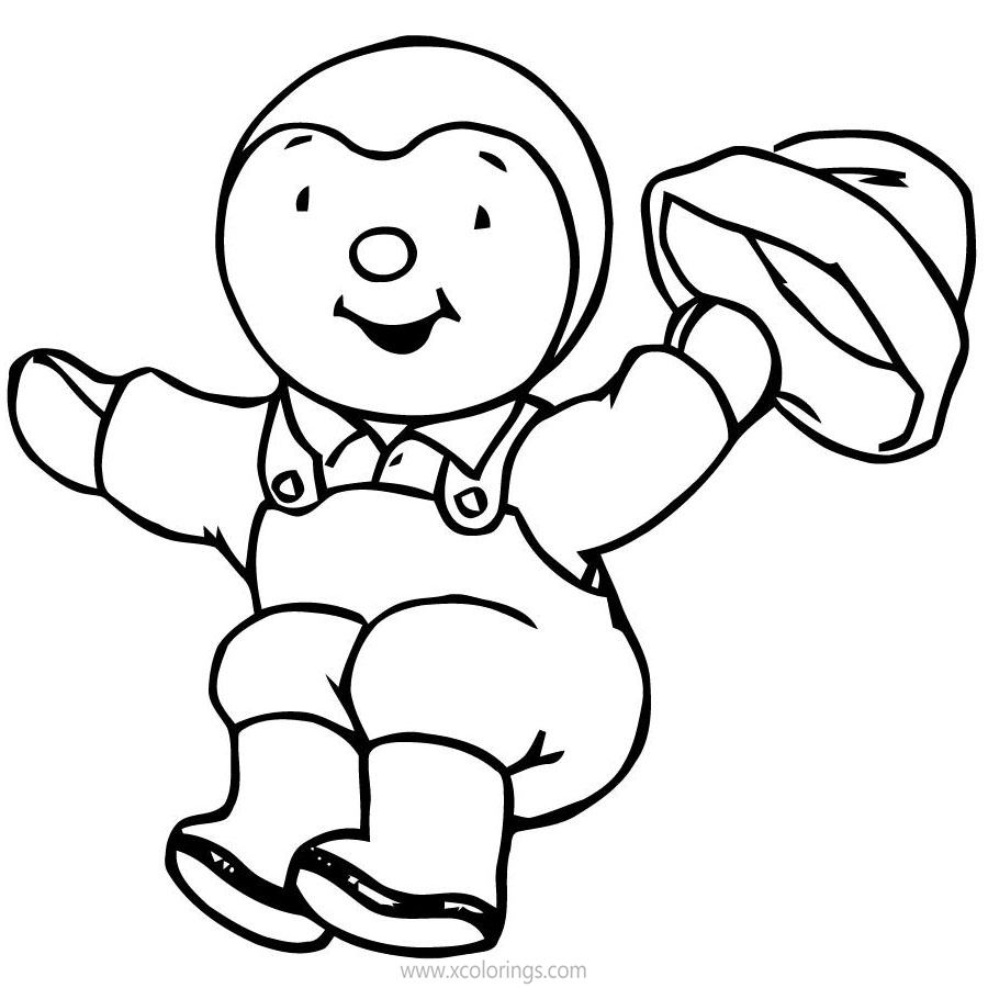 Free Tchoupi is Jumping Coloring Pages printable
