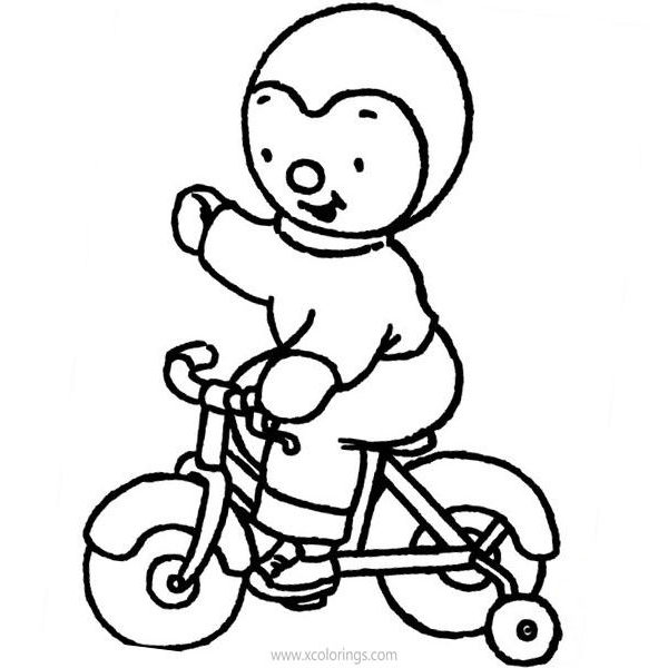 T'choupi Coloring Pages Go to Bed  XColorings.com