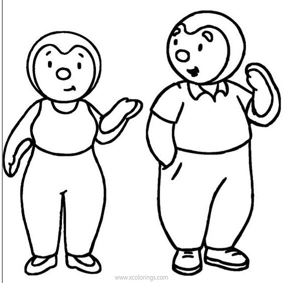 Free Tchoup's Dad and Mom Coloring Pages printable