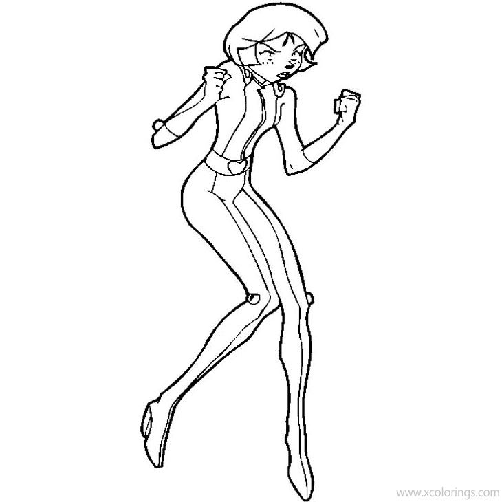 Free Totally Spies Alexandra Coloring Pages printable