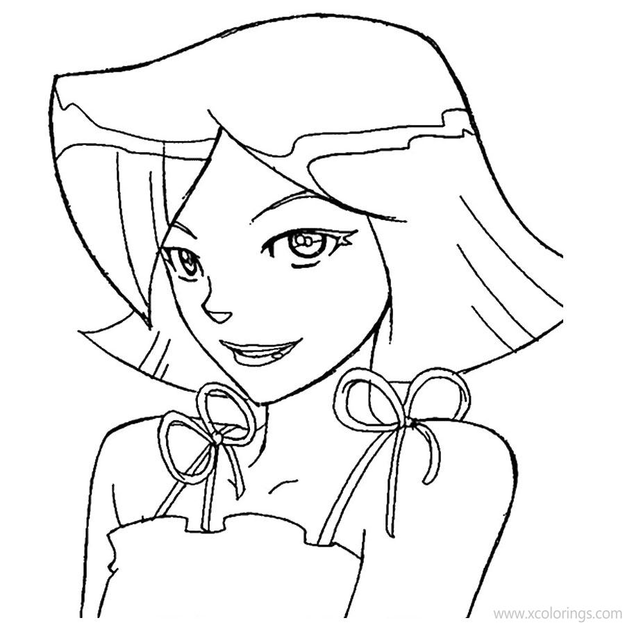 Free Totally Spies Clover Coloring Pages printable