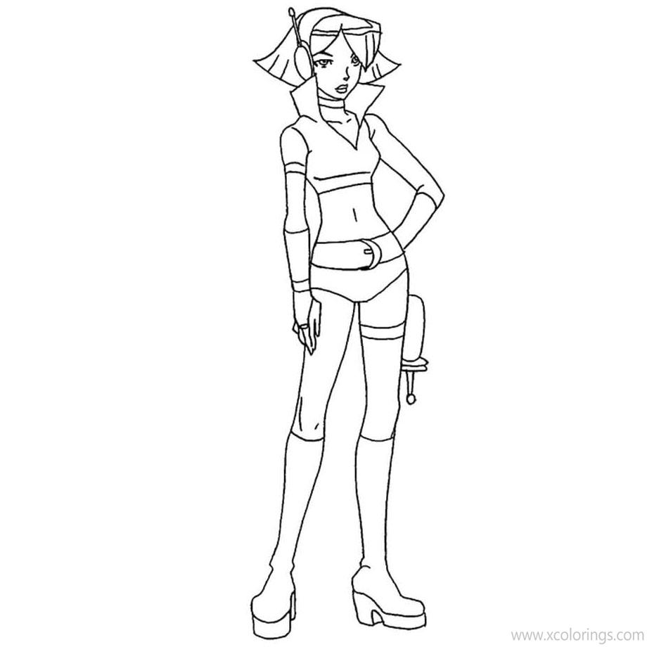Free Totally Spies Coloring Pages Clover Printable printable