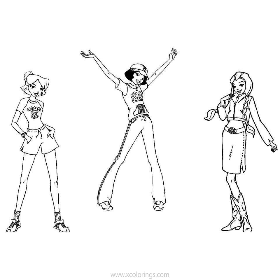 Free Totally Spies Coloring Pages Free to Print printable