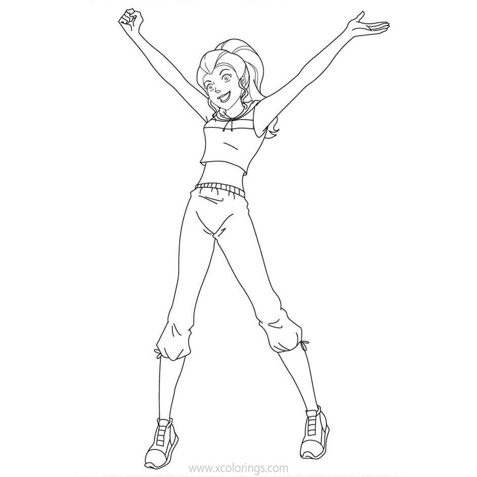 Free Totally Spies Coloring Pages Happy Sam printable
