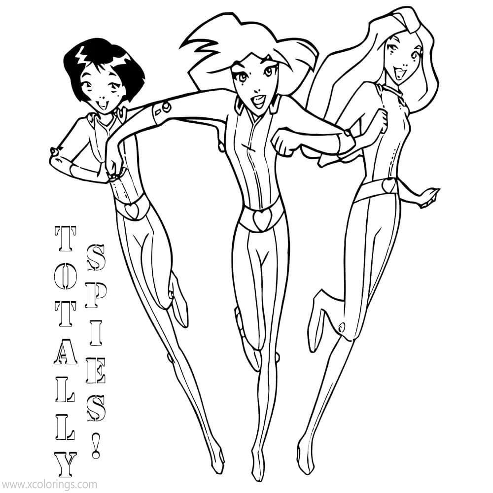 Free Totally Spies Coloring Pages WOOHP Agent printable