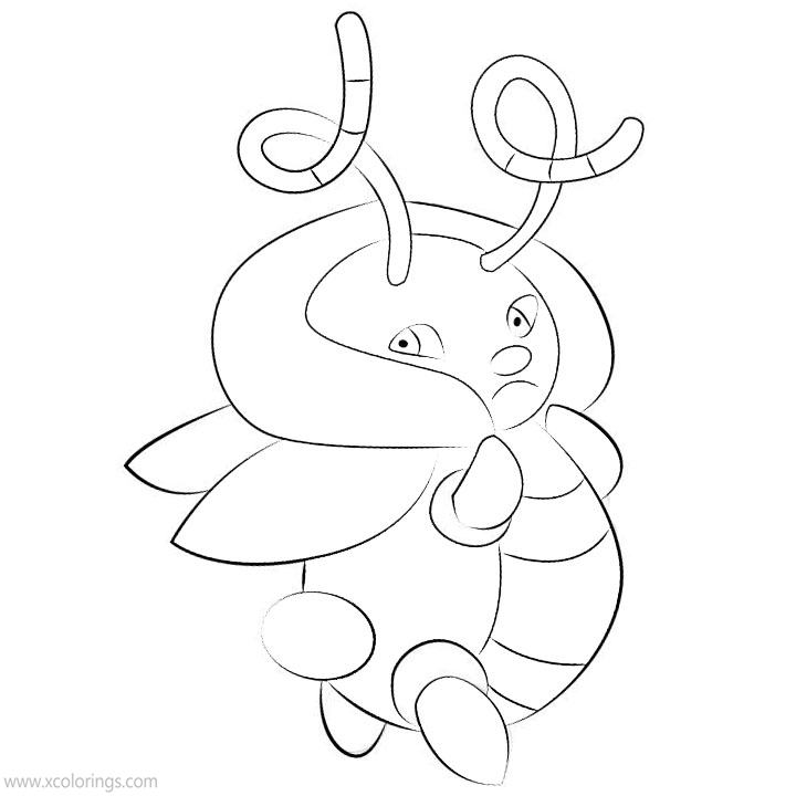 Free Volbeat Pokemon Coloring Pages printable