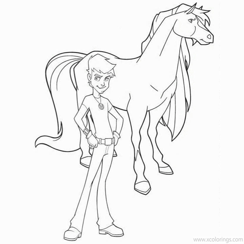Free Will from Horseland Coloring Pages printable
