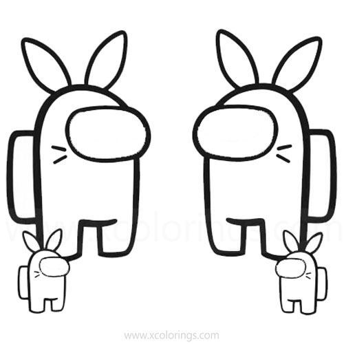 Free Among Us Coloring Pages Easter printable