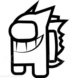 Among Us Coloring Pages Batman Skin - XColorings.com