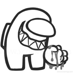 Among Us Coloring Pages Super Mario Skin - XColorings.com