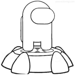 Among Us Coloring Pages Coffin Dance - XColorings.com