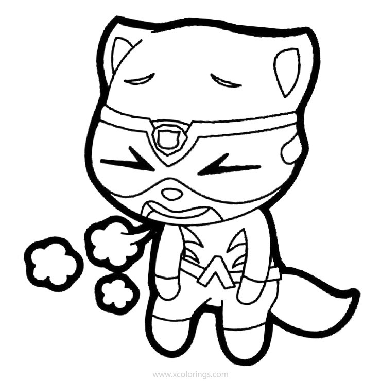 Angela from Talking Tom Heroes Coloring Pages - XColorings.com