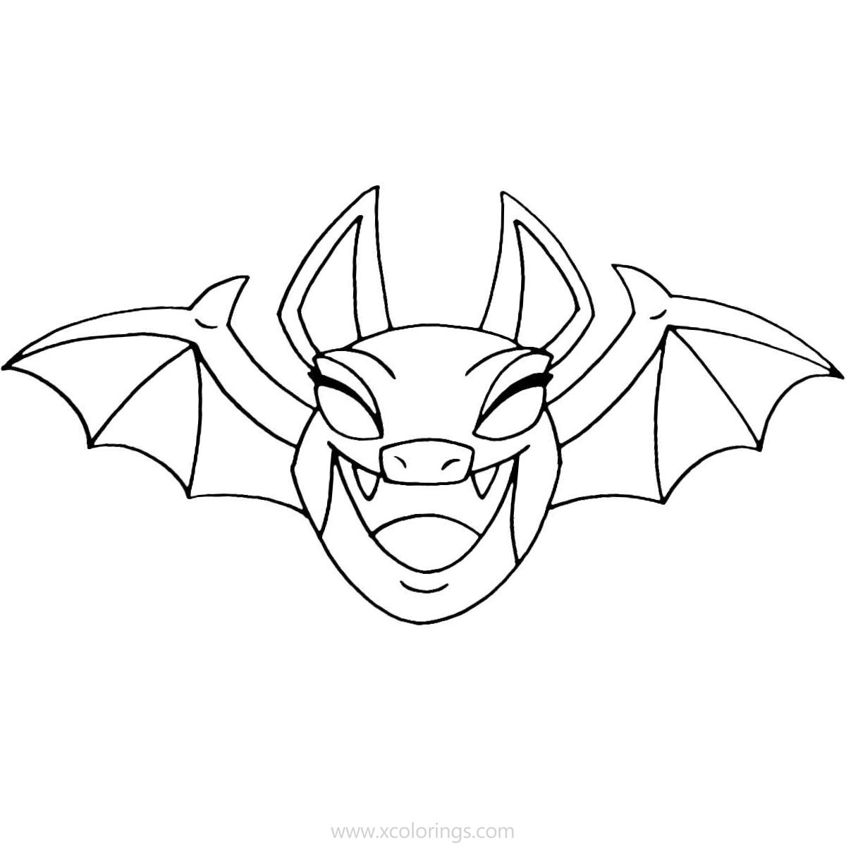 Free Bat from Clash Royale Coloring Pages printable