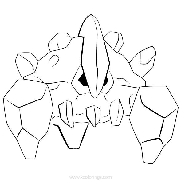 Free Boldore Pokemon Coloring Pages printable
