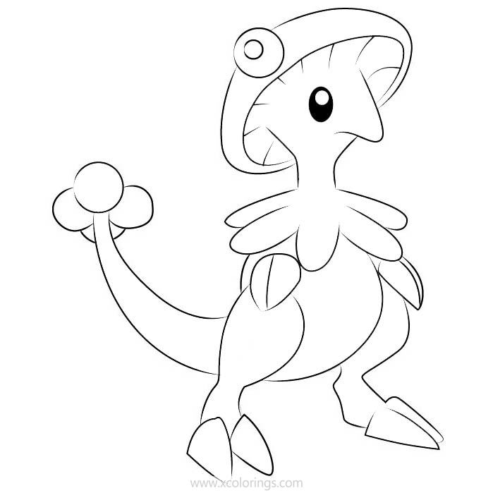 Free Breloom Pokemon Coloring Pages printable