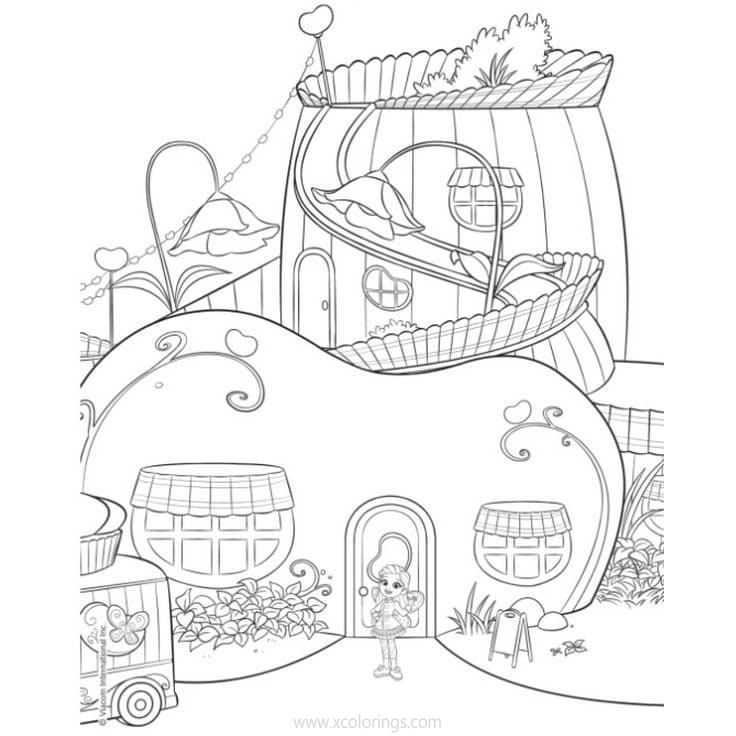 Free Butterbean's Cafe Coloring Pages Black and White printable