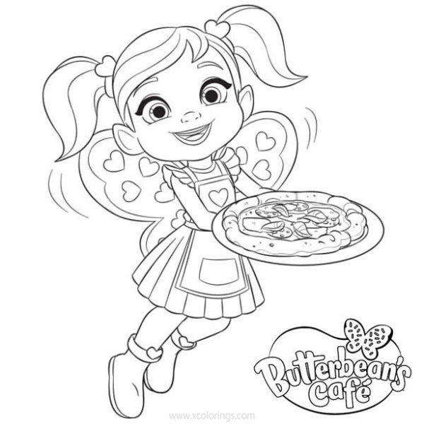 Butterbean s Cafe Coloring Pages Poppy Butterbean Cricket And Dazzle 