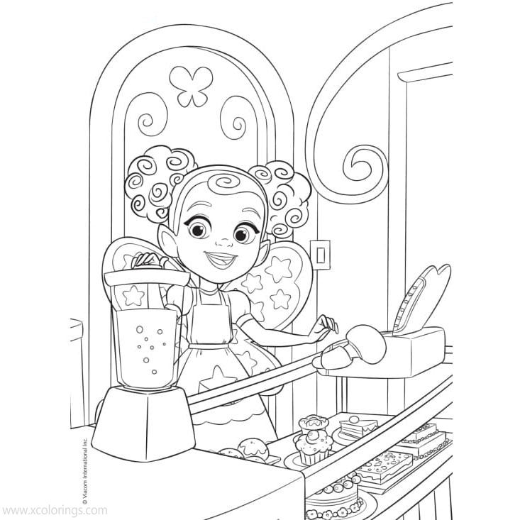 Free Butterbean's Cafe Coloring Pages Dazzle is Making Juice printable