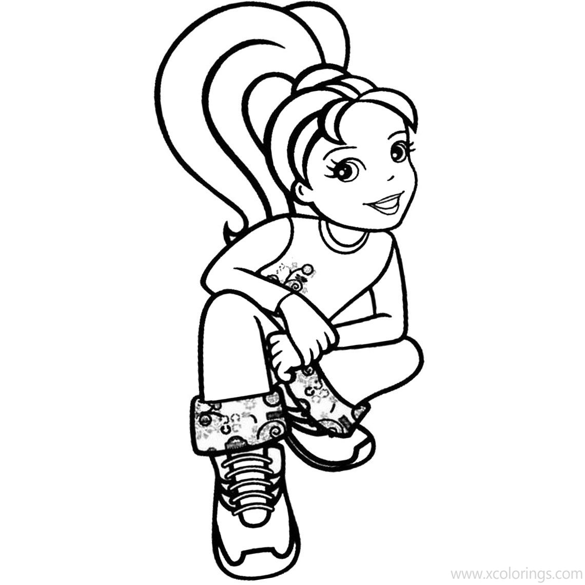 Free Cartoon Polly Pocket Coloring Pages printable
