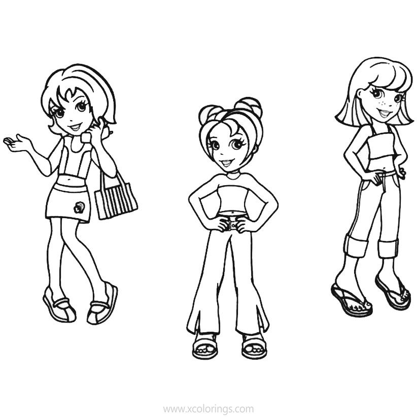 Free Characters from Polly Pocket Coloring Pages printable
