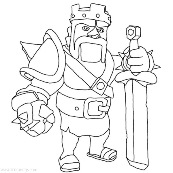 Clash Royale Coloring Pages Hog Rider - XColorings.com