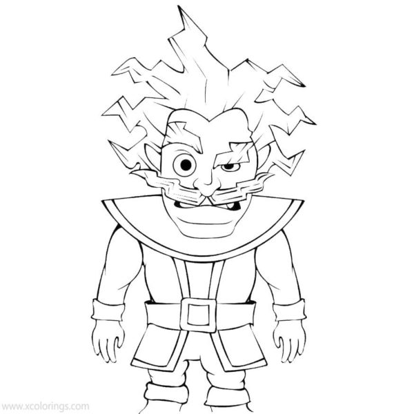 Mini Pekka from Clash Royale Coloring Pages — free download