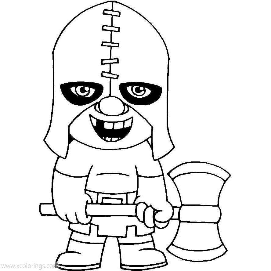Free Clash Royale Coloring Pages Executioner printable