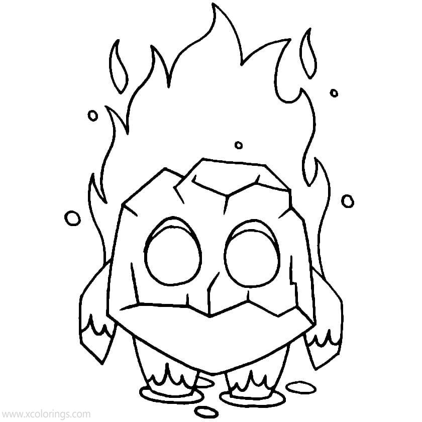 Free Clash Royale Coloring Pages Fiery Spirit printable