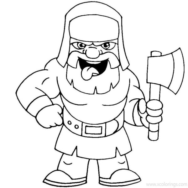 Clash Royale Coloring Pages Dart Goblin - XColorings.com