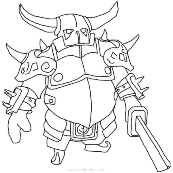 Clash Royale Hog Rider Coloring Pages Coloring Pages