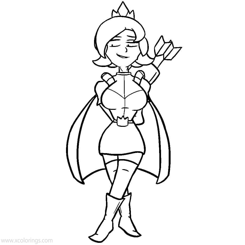 Free Clash Royale Coloring Pages Princess printable