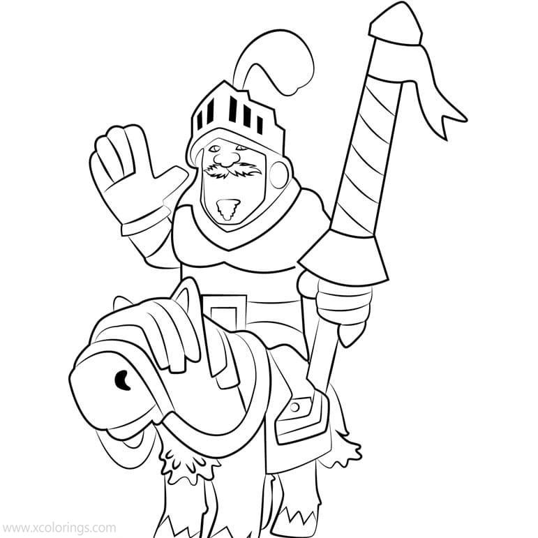 Free Clash Royale Knight Coloring Pages printable