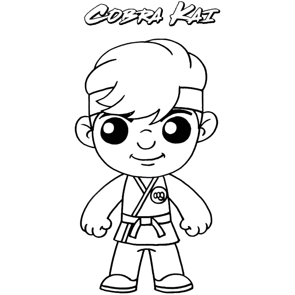 Free Cobra Kai Coloring Pages Johnny Lawrence printable