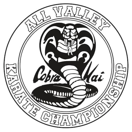 Free Cobra Kai Coloring Pages Karate Championship Logo printable