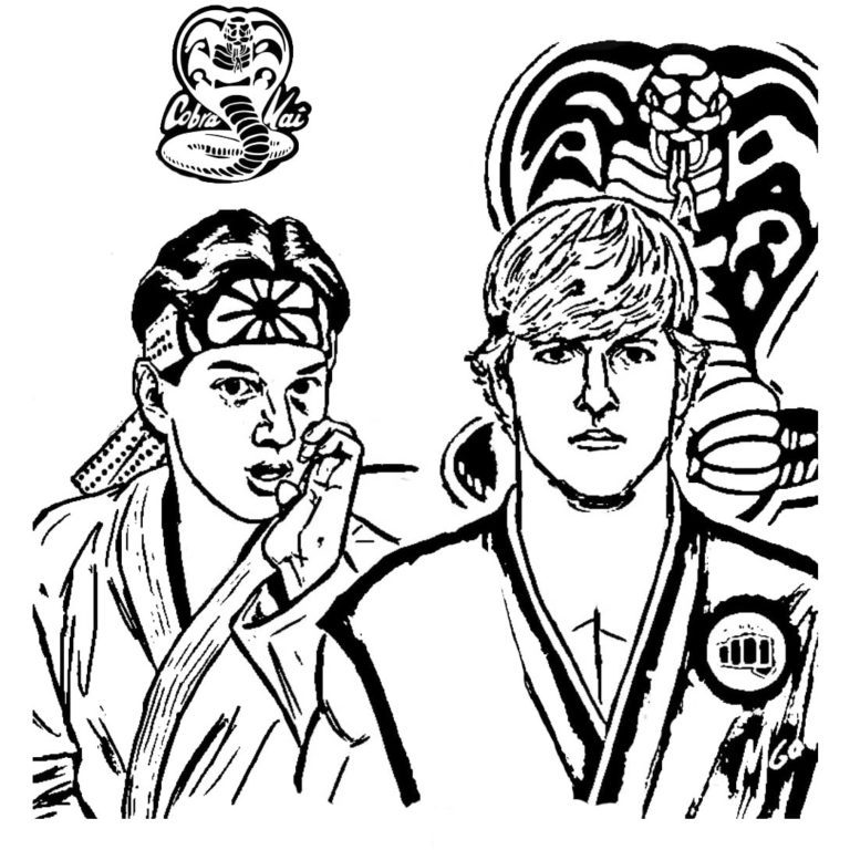Cobra Kai Miguel Coloring Pages - XColorings.com