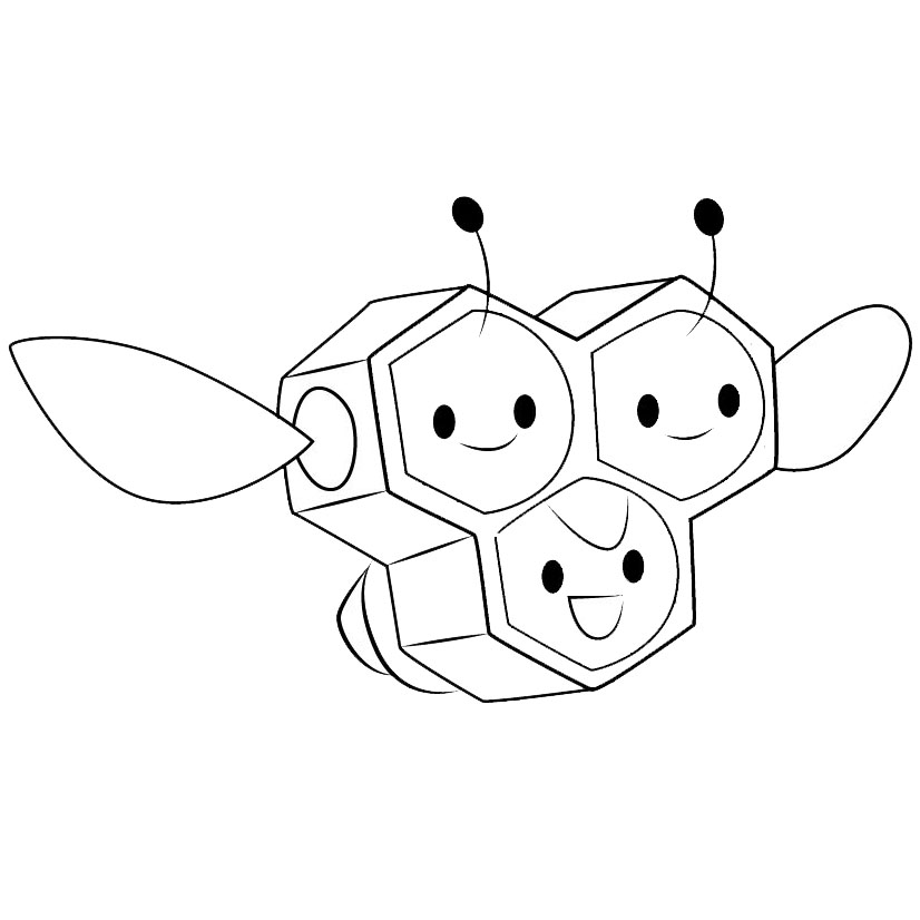 Free Combee Pokemon Coloring Pages printable