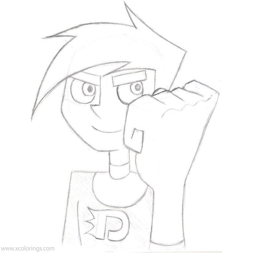 Free Danny Phantom Coloring Pages Fan Fiction printable