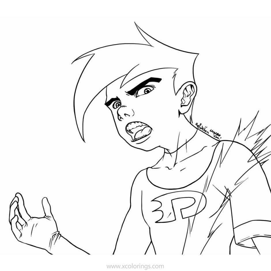 Free Danny Phantom Fanart Coloring Pages printable