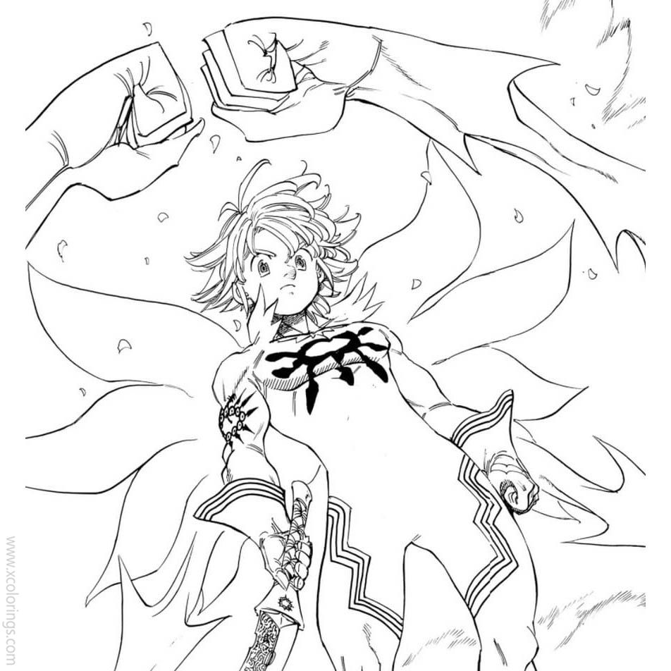 Free Demon King from The Seven Deadly Sins Coloring Pages printable