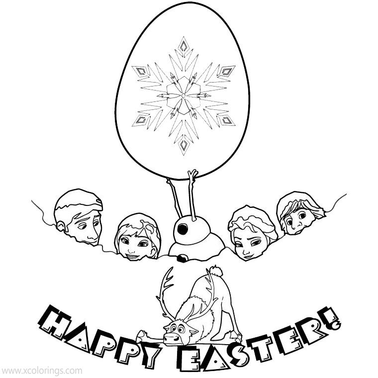 Free Disney Princess Easter Coloring Pages Happy Easter printable