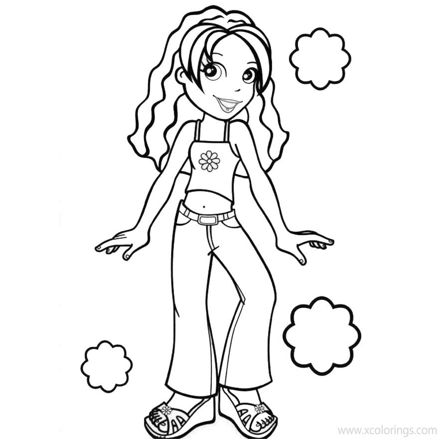 Free Dolls Polly Pocket Coloring Pages printable