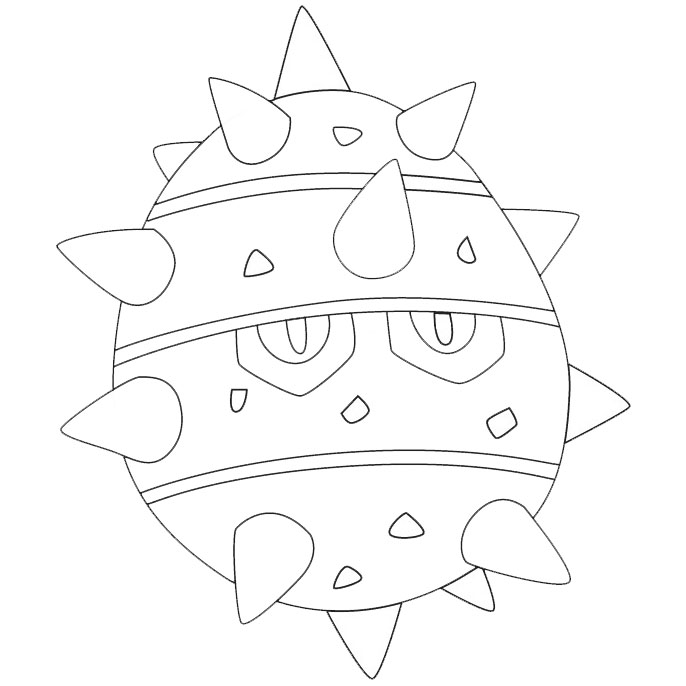 Free Ferroseed Pokemon Coloring Pages printable