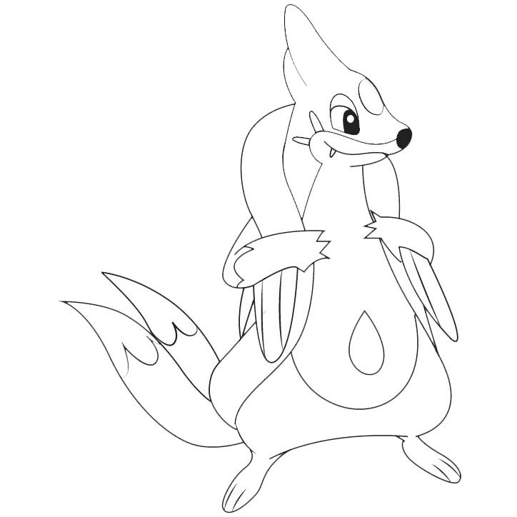 Free Floatzel Pokemon Go Coloring Pages printable