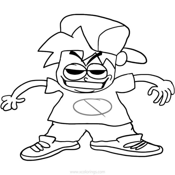 Whitty from Friday Night Funkin Coloring Pages - XColorings.com