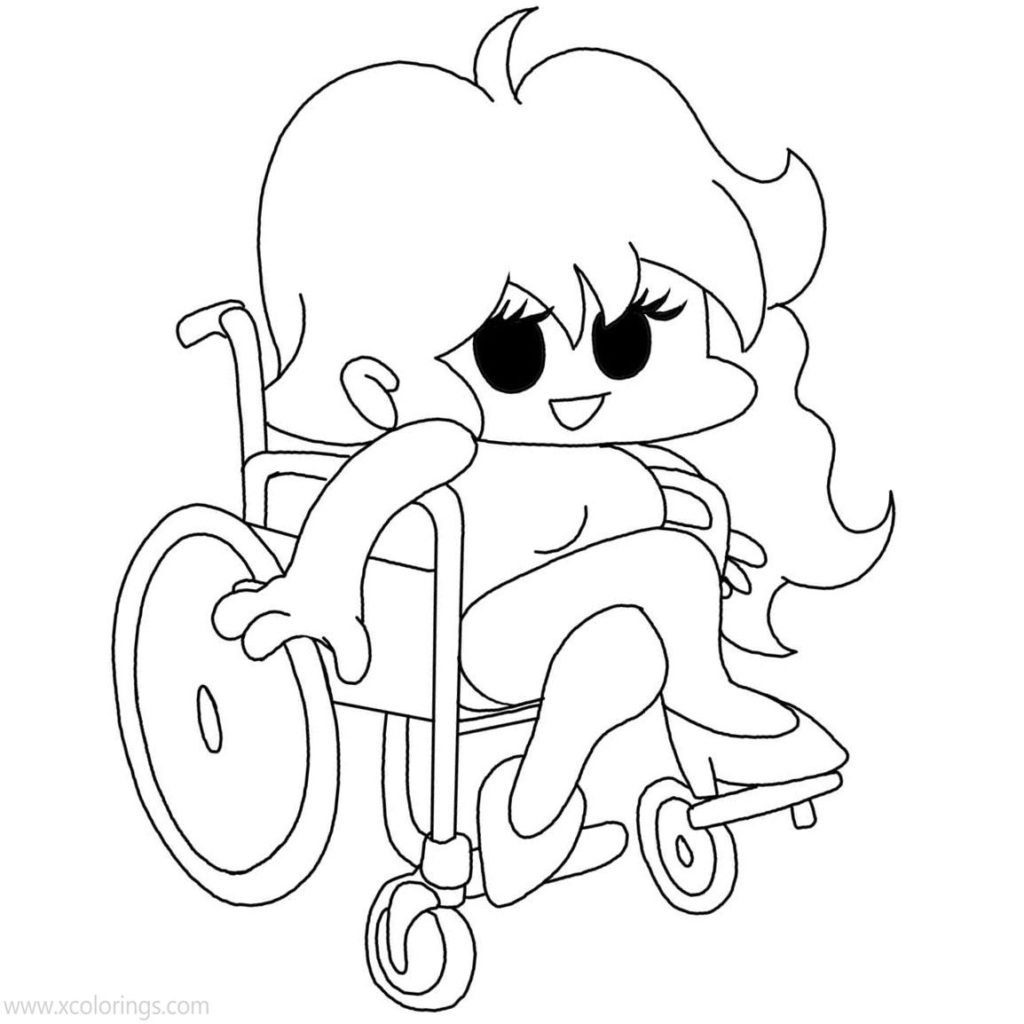 Friday Night Funkin Coloring Pages Whitty Printable