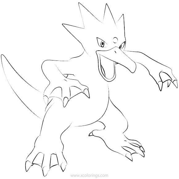 Free Golduck Pokemon Coloring Pages printable