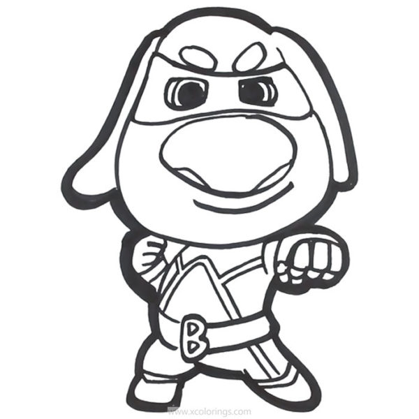 Talking Tom Heroes Coloring Pages Hero Hank and Talking Tom