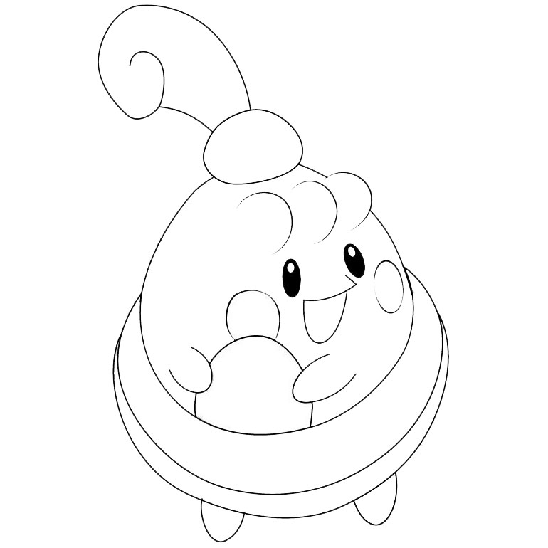 Free Happiny Pokemon Coloring Pages printable
