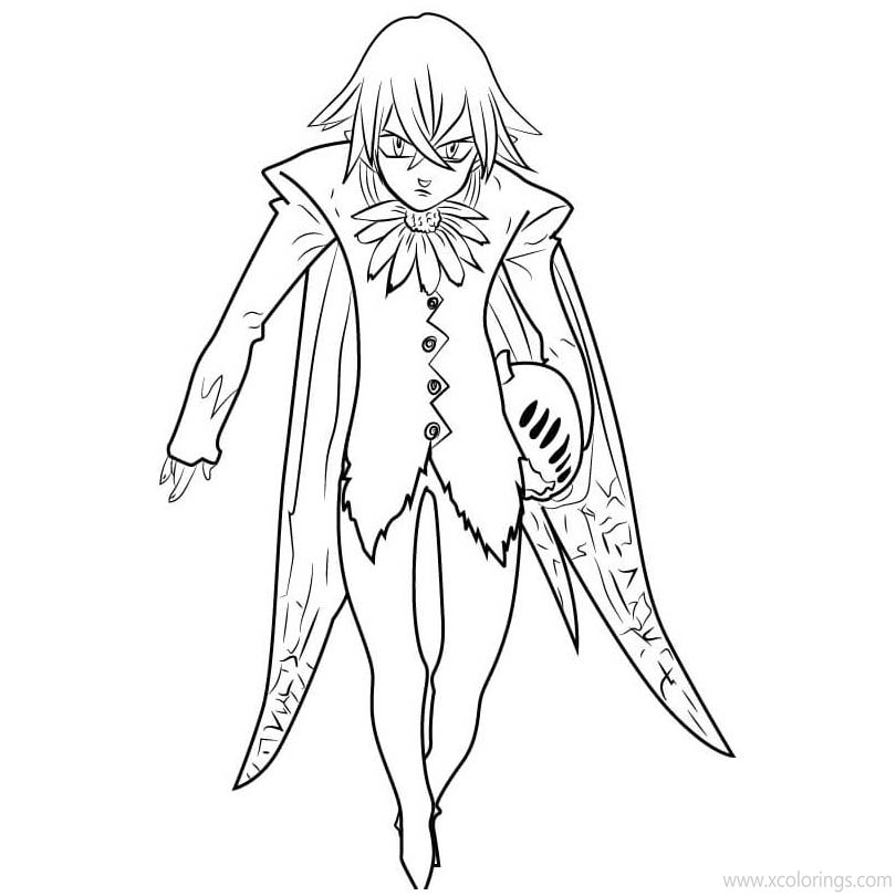 Free Helbram from The Seven Deadly Sins Coloring Pages printable
